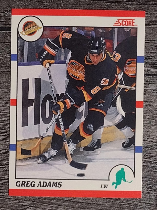 1990-91 Score Canadian #240 Greg Adams