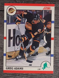1990-91 Score Canadian #240 Greg Adams