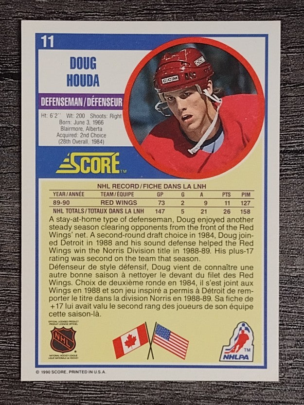 1990-91 Score Canadian #11 Doug Houda RC