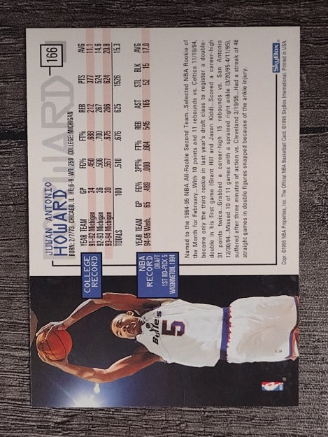 1995-96 Hoops #166 Juwan Howard