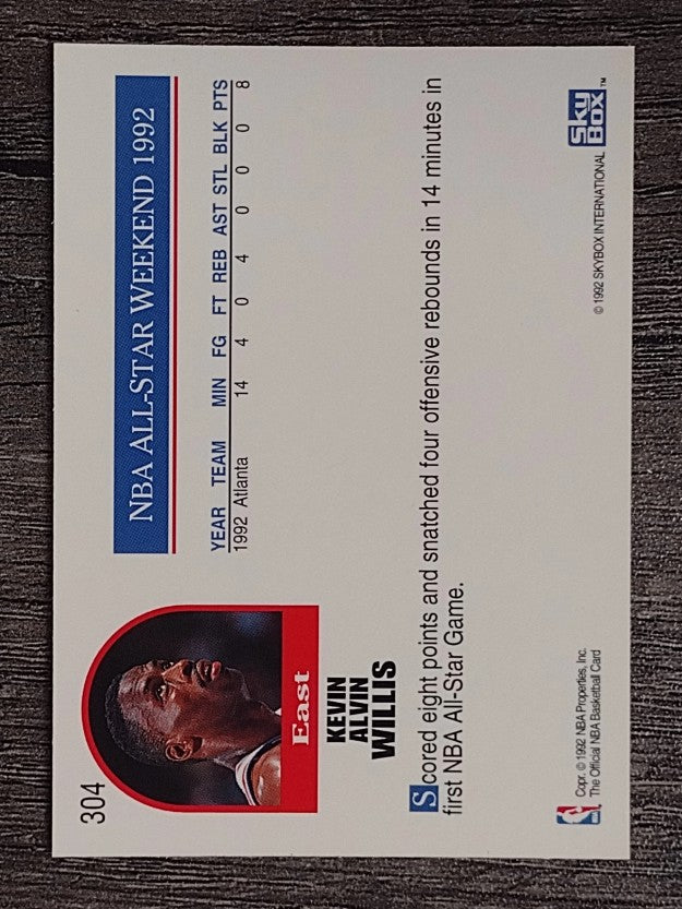 1992-93 Hoops #304 Kevin Willis AS
