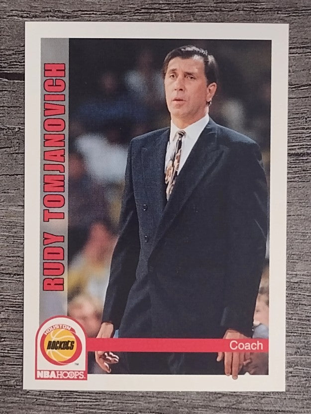 1992-93 Hoops #248 Rudy Tomjanovich CO