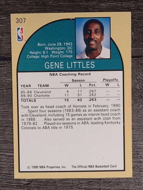 1990-91 Hoops #307 Gene Littles CO