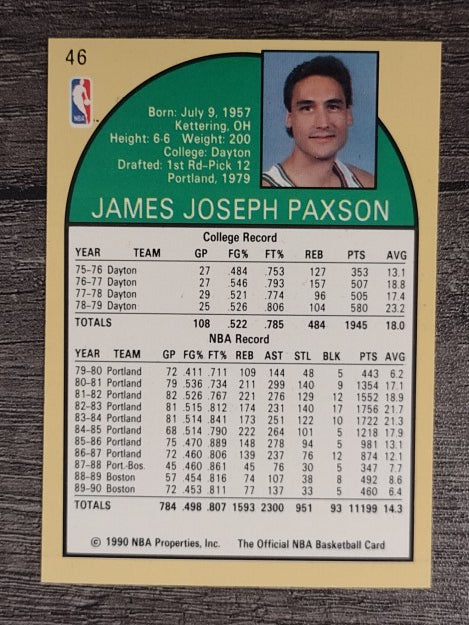 1990-91 Hoops #46 Jim Paxson SP