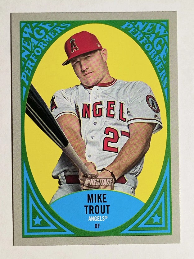 2019 Topps Heritage New Age Performers #NAP13 Mike Trout