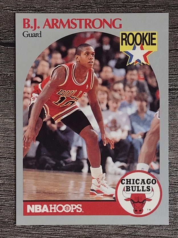 1990-91 Hoops #60 B.J. Armstrong RC