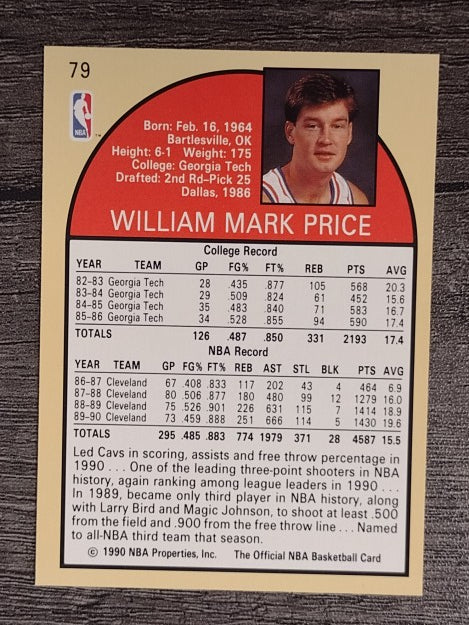 1990-91 Hoops #79 Mark Price