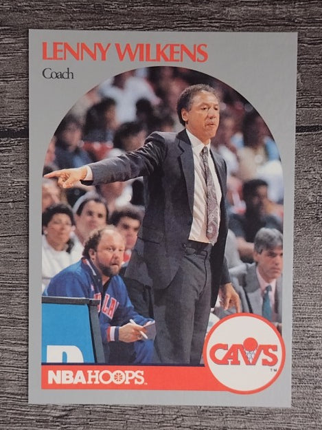 1990-91 Hoops #309 Lenny Wilkens CO