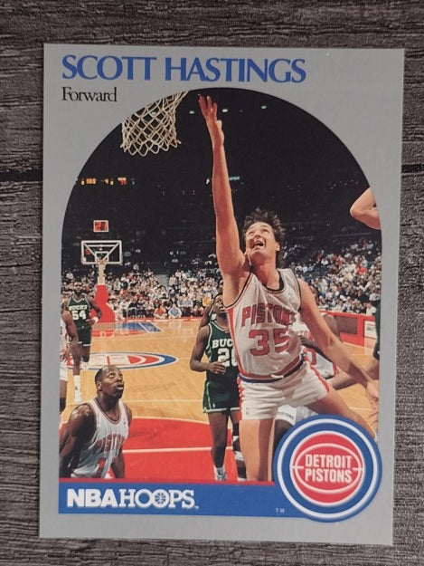 1990-91 Hoops #105 Scott Hastings