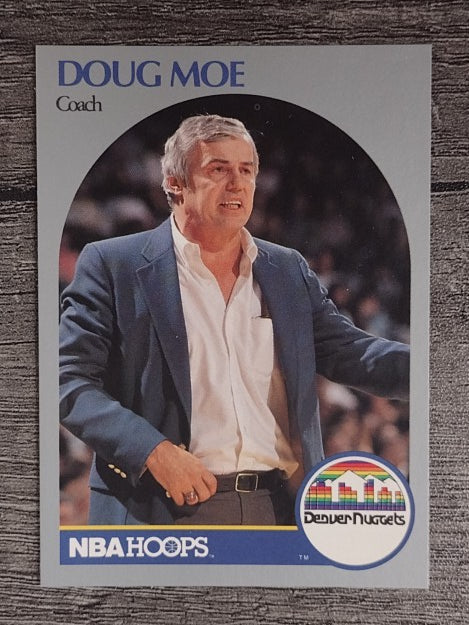 1990-91 Hoops #311 Doug Moe CO SP