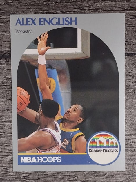1990-91 Hoops #94 Alex English SP