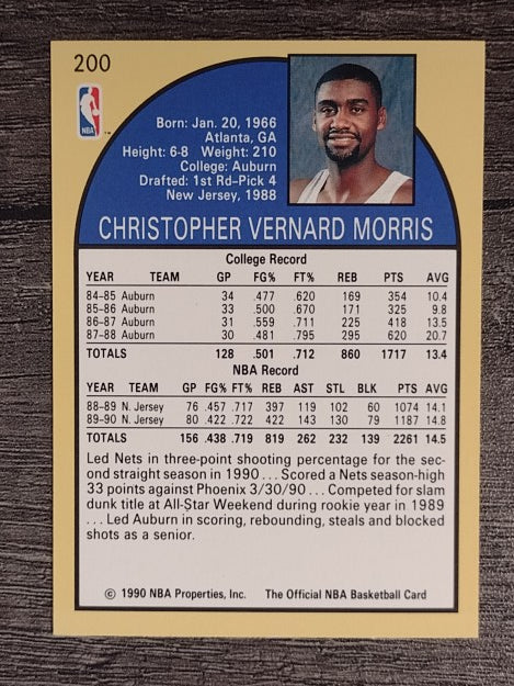 1990-91 Hoops #200 Chris Morris