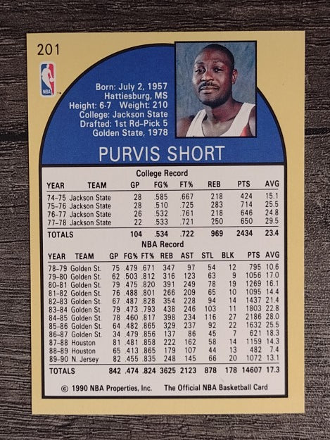 1990-91 Hoops #201 Purvis Short SP