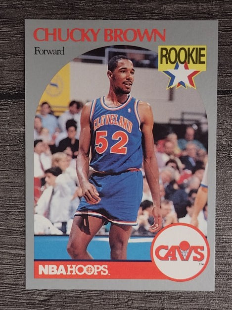 1990-91 Hoops #71 Chucky Brown RC