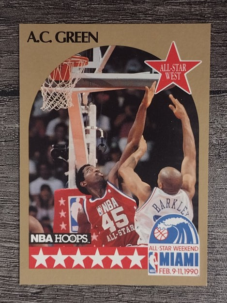 1990-91 Hoops #17 A.C. Green AS SP