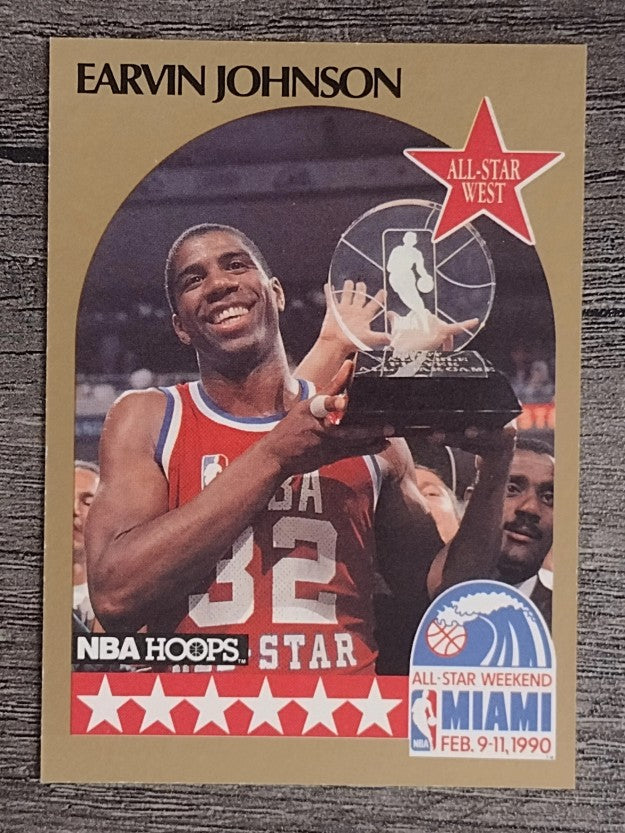 1990-91 Hoops #18 Magic Johnson AS SP