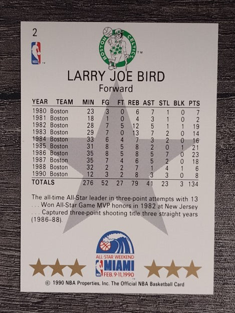 1990-91 Hoops #2 Larry Bird AS SP