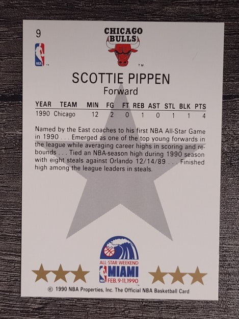 1990-91 Hoops #9 Scottie Pippen AS SP