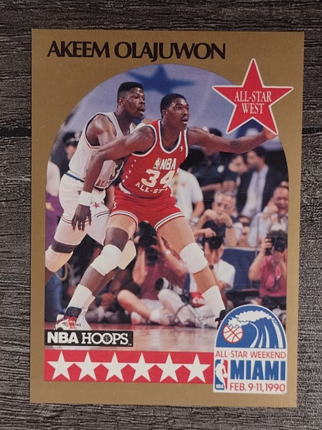 1990-91 Hoops #23 Hakeem Olajuwon AS SP