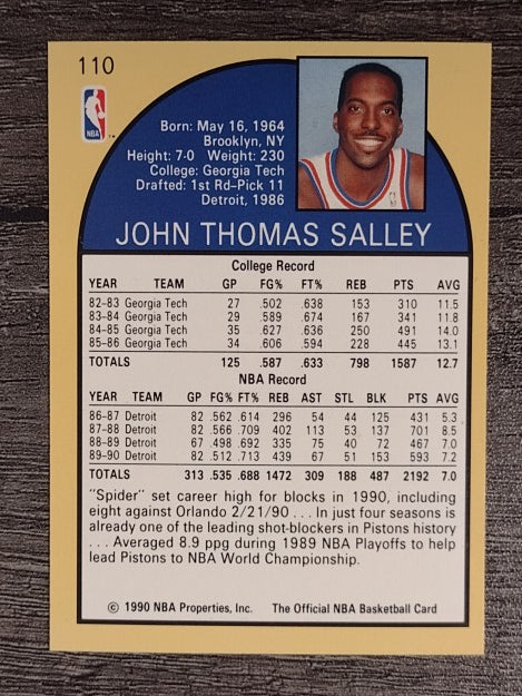1990-91 Hoops #110 John Salley