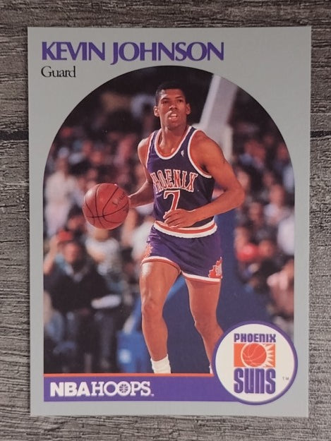 1990-91 Hoops #238A Kevin Johnson/Guard on front