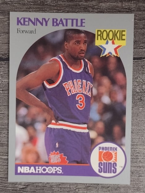 1990-91 Hoops #233 Kenny Battle RC
