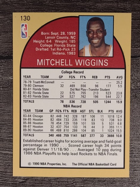 1990-91 Hoops #130 Mitchell Wiggins SP