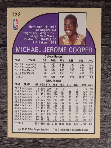 1990-91 Hoops #153 Michael Cooper SP
