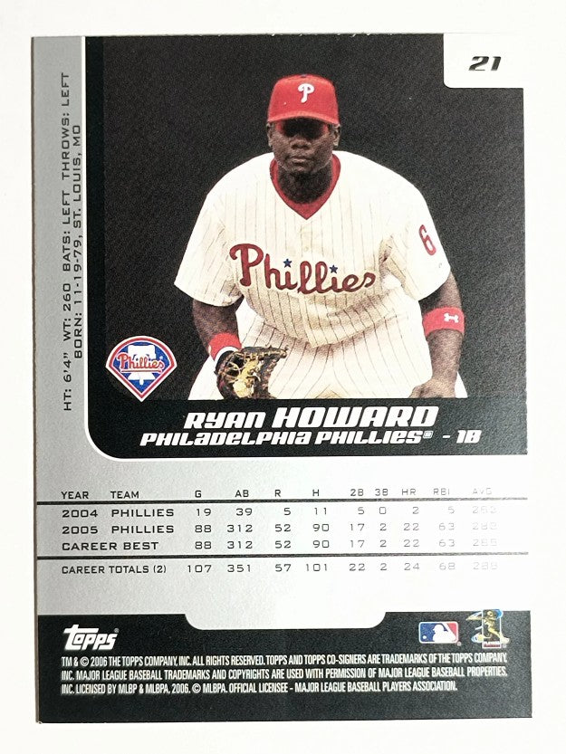 2006 Topps Co-Signers #21 Ryan Howard