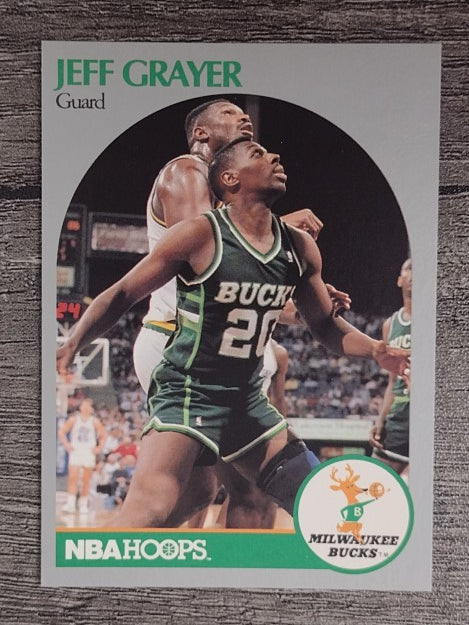 1990-91 Hoops #174 Jeff Grayer RC