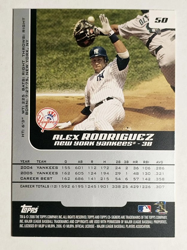 2006 Topps Co-Signers #50 Alex Rodriguez