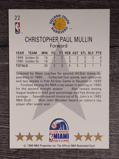 1990-91 Hoops #22 Chris Mullin AS SP