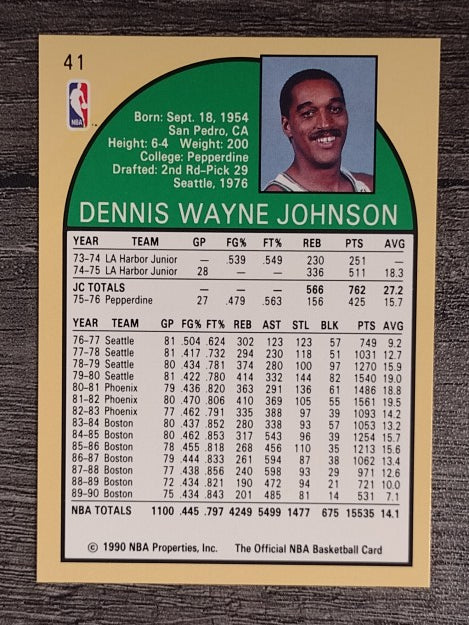 1990-91 Hoops #41 Dennis Johnson SP