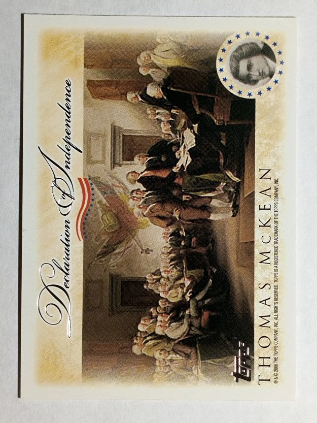 2006 Topps Declaration of Independence #TM Thomas McKean