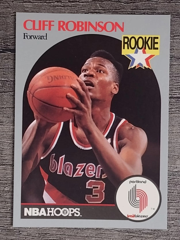 1990-91 Hoops #250 Clifford Robinson RC
