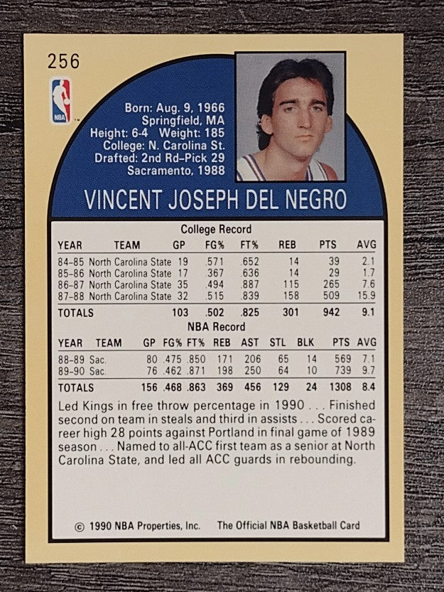 1990-91 Hoops #256 Vinny Del Negro SP