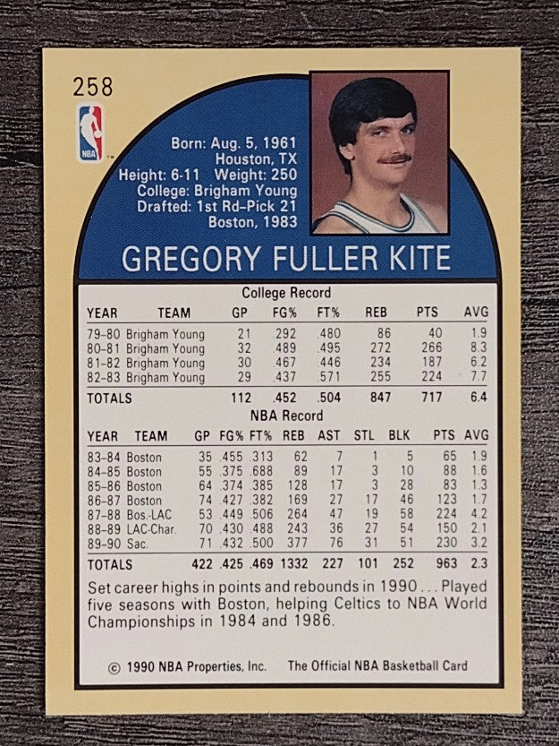 1990-91 Hoops #258 Greg Kite SP