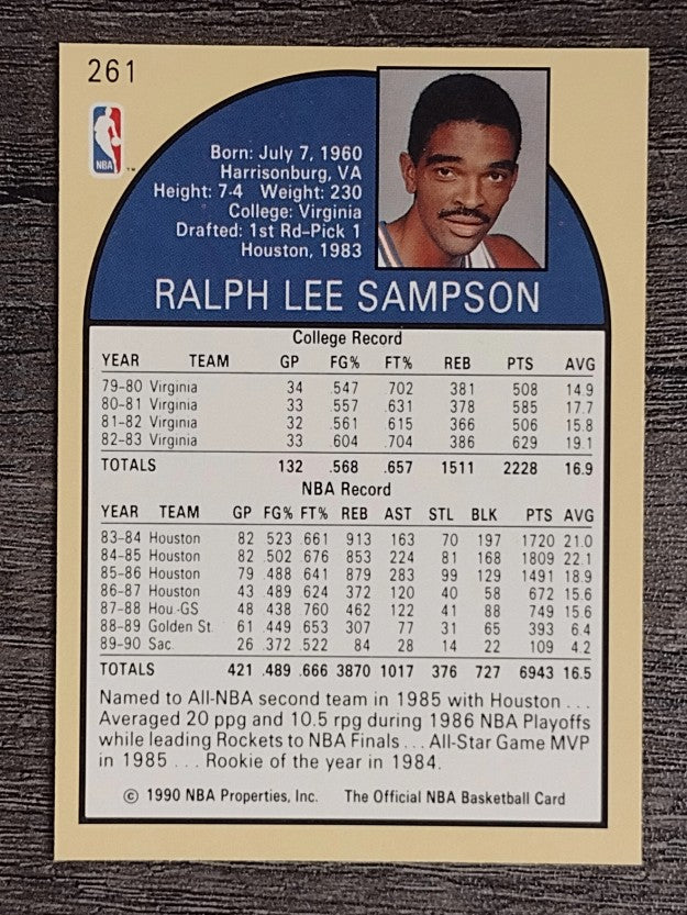 1990-91 Hoops #261 Ralph Sampson
