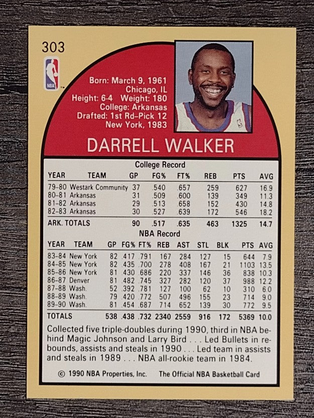 1990-91 Hoops #303 Darrell Walker