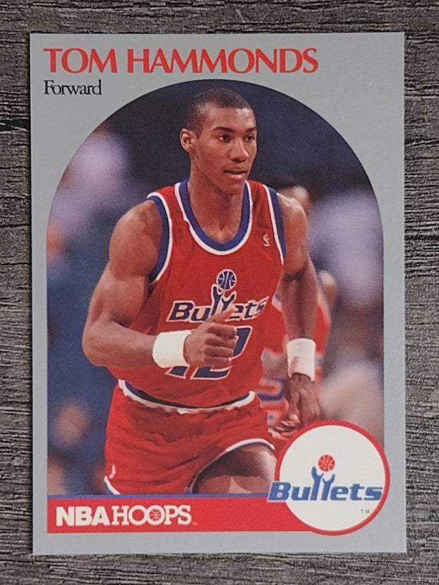 1990-91 Hoops #298A Tom Hammonds RC/No rookie logo on front