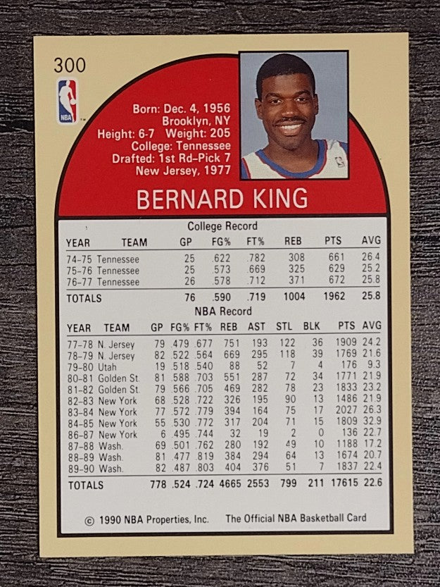 1990-91 Hoops #300 Bernard King