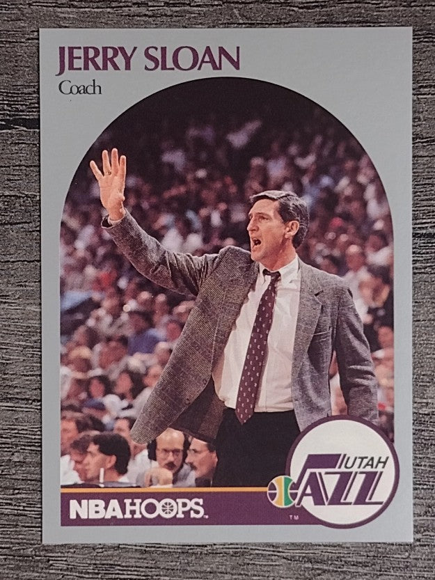 1990-91 Hoops #330 Jerry Sloan CO