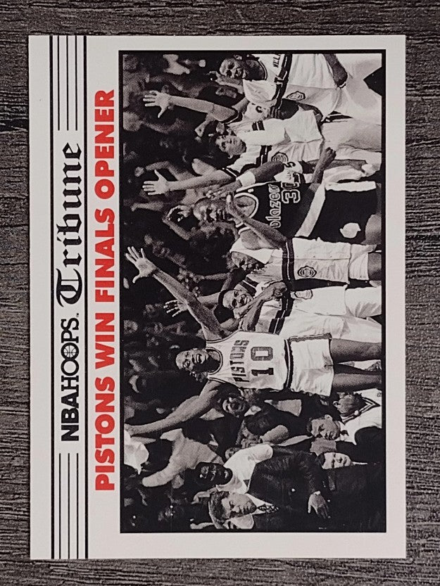 1990-91 Hoops #337 Pistons Celebrate/Dennis Rodman