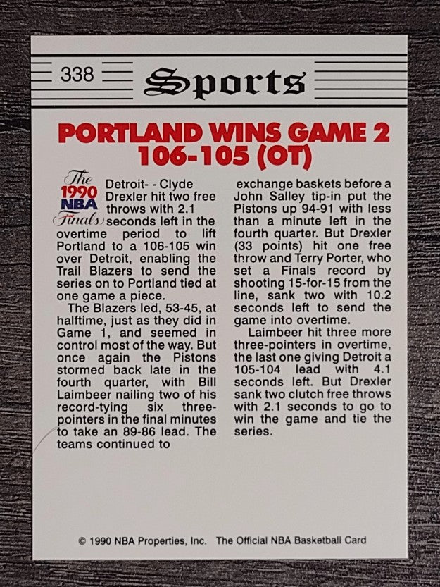1990-91 Hoops #338 Buck Williams FIN/Dennis Rodman
