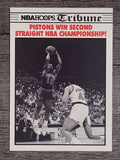 1990-91 Hoops #341A Vinnie Johnson FIN ERR/No headline on back