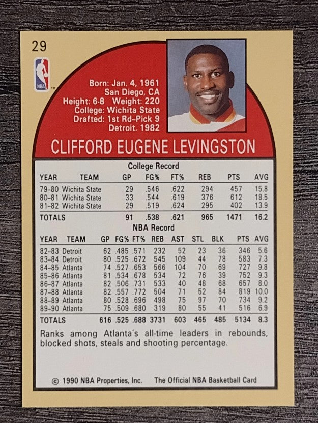 1990-91 Hoops #29 Cliff Levingston SP