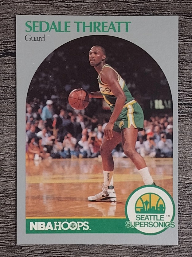 1990-91 Hoops #284 Sedale Threatt
