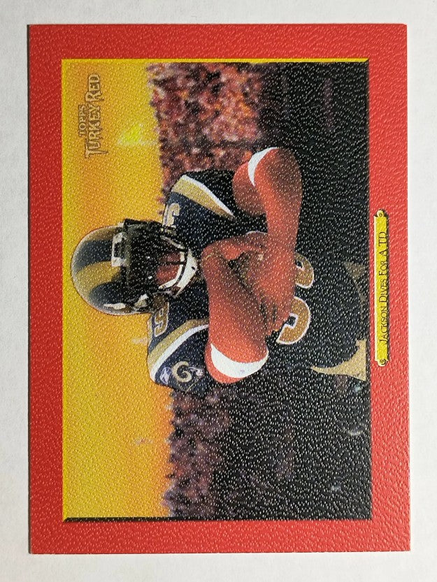 2006 Topps Turkey Red Red #153 Steven Jackson Dives/For The End Zone