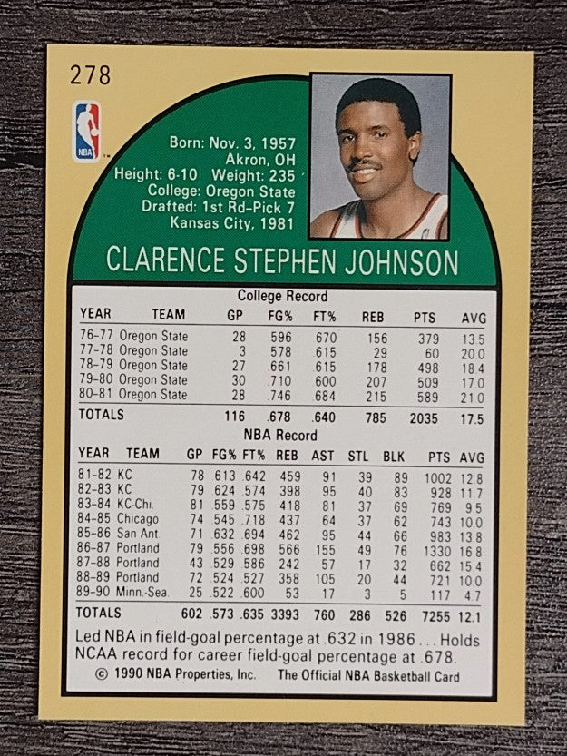 1990-91 Hoops #278 Steve Johnson SP