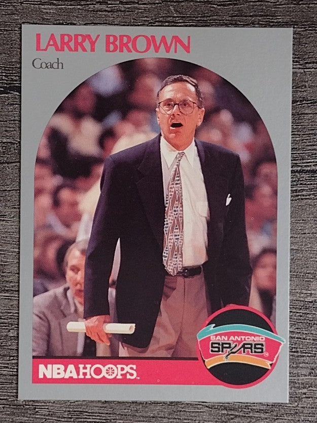1990-91 Hoops #328 Larry Brown CO